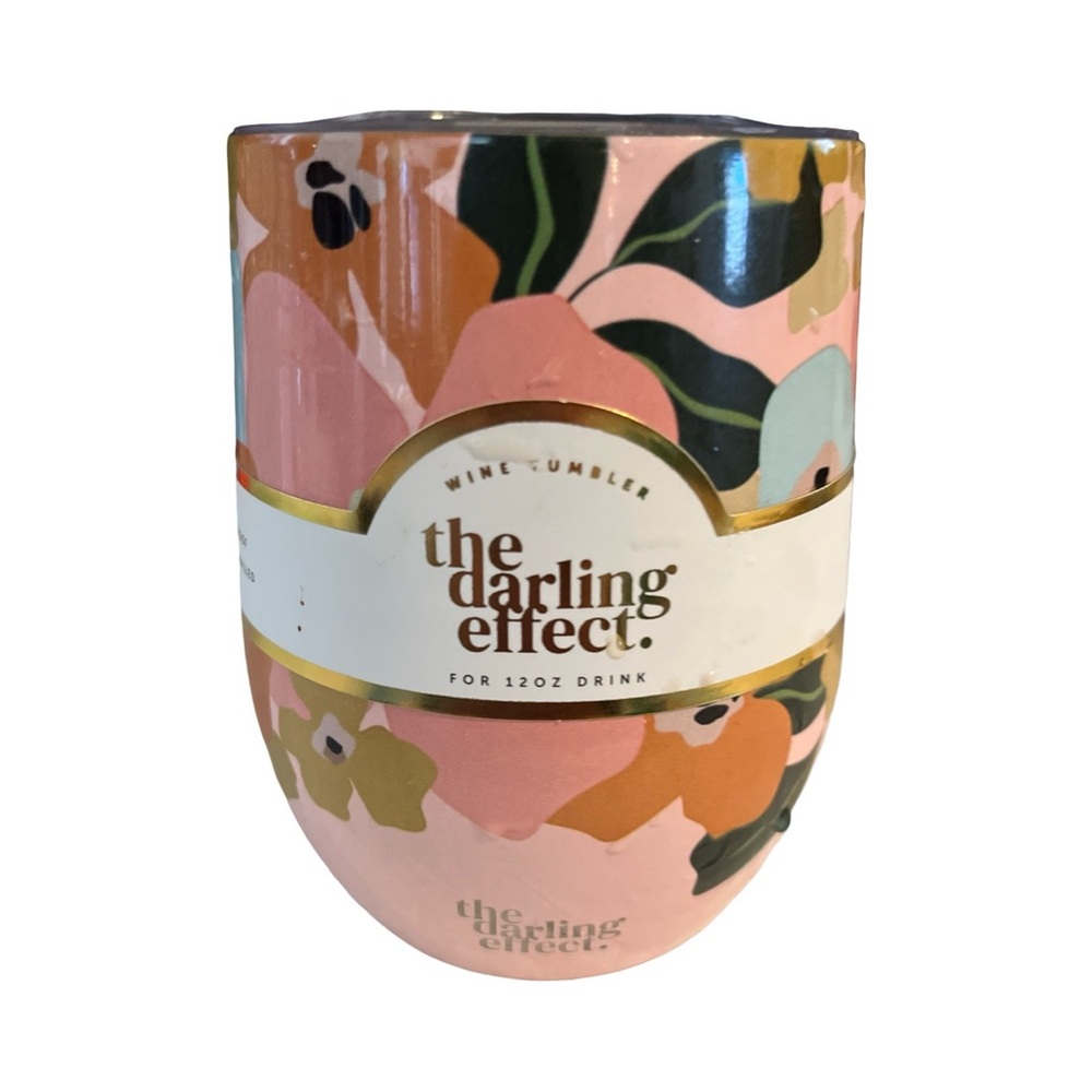 The Darling Effect ‘Lil Floral Delight’ 12 oz Wine Tumbler - Pink Multi